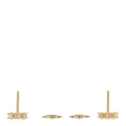 Van Cleef & Arpels 18K Yellow Gold Black Onyx Sweet Alhambra Earrings 3 of 4