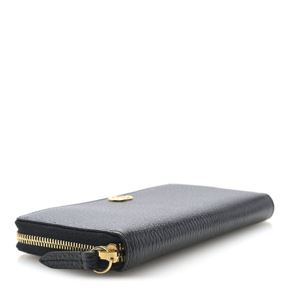 Gucci Dollar Calfskin GG Marmont Zip Around Wallet Black 4 of 6