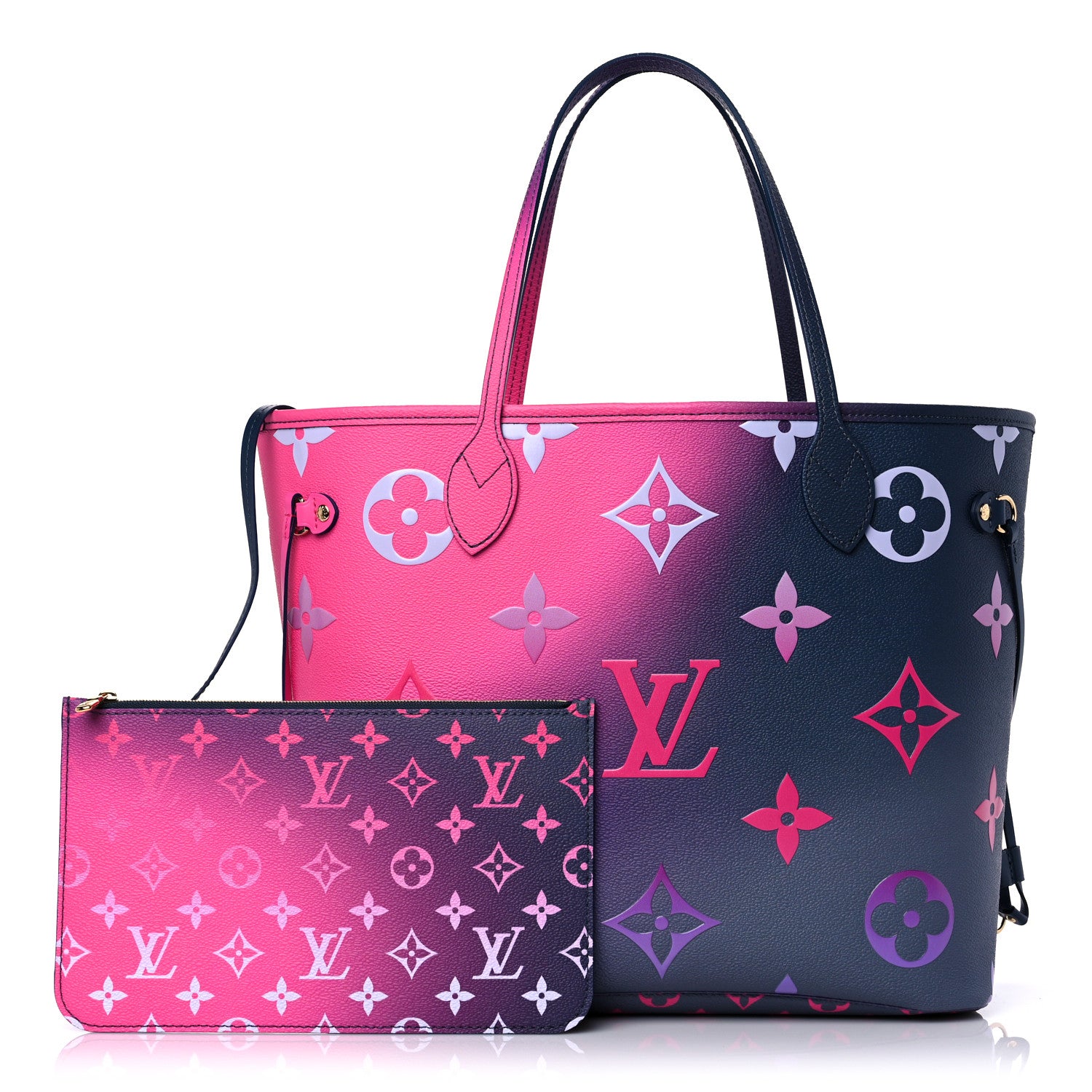 Louis Vuitton Monogram Giant Spring In The City Neverfull MM Midnight Fuchsia 1 of 8