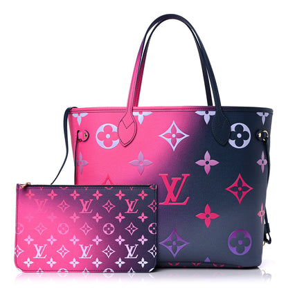 Louis Vuitton Monogram Giant Spring In The City Neverfull MM Midnight Fuchsia 1 of 8