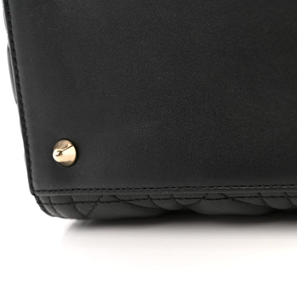 Christian Dior Lambskin Cannage Medium Lady Dior Black 11 of 15