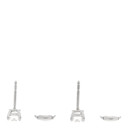 Tiffany Platinum Diamond 1.46ctw Round Solitaire Earrings 3 of 5