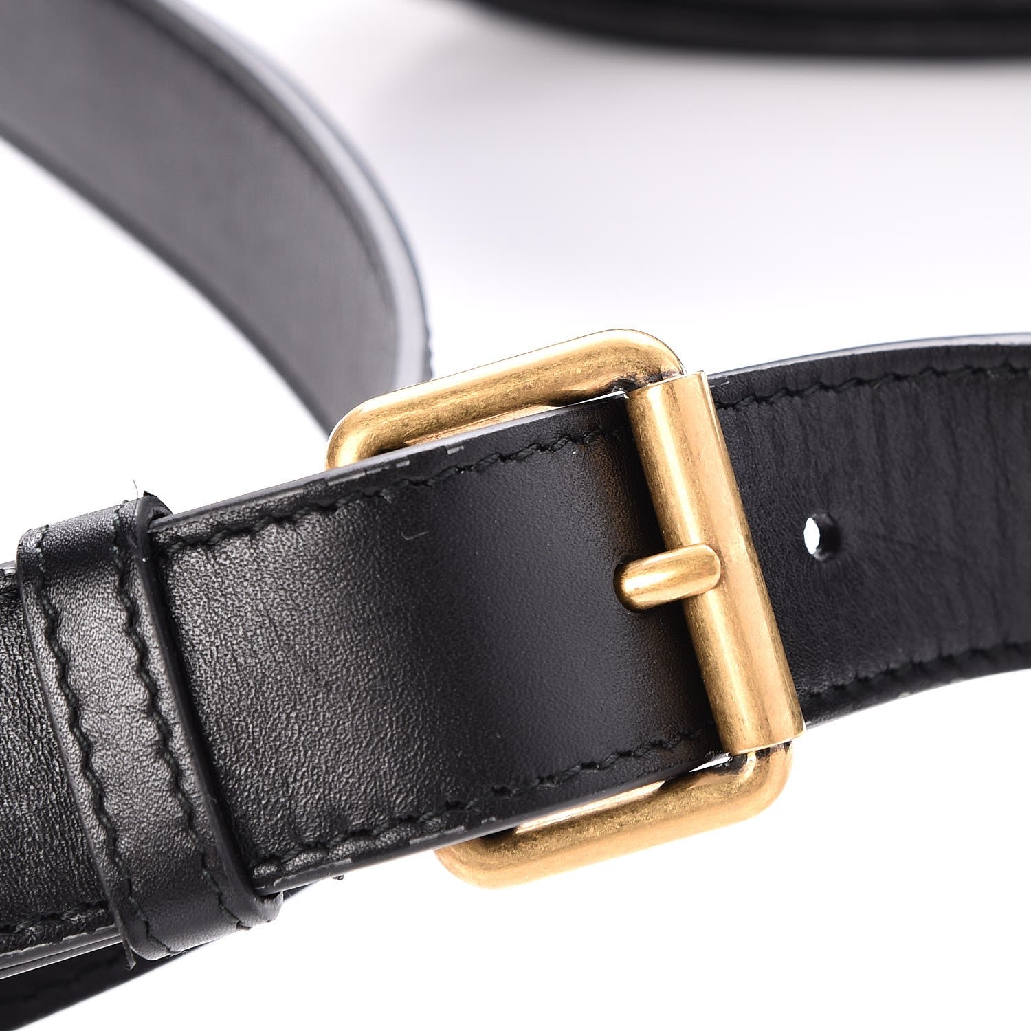 Gucci Calfskin Matelasse GG Marmont Belt Bag 95 38 Black 8 of 10