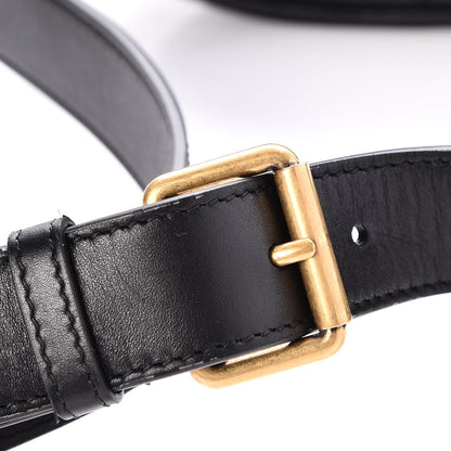 Gucci Calfskin Matelasse GG Marmont Belt Bag 95 38 Black 8 of 10