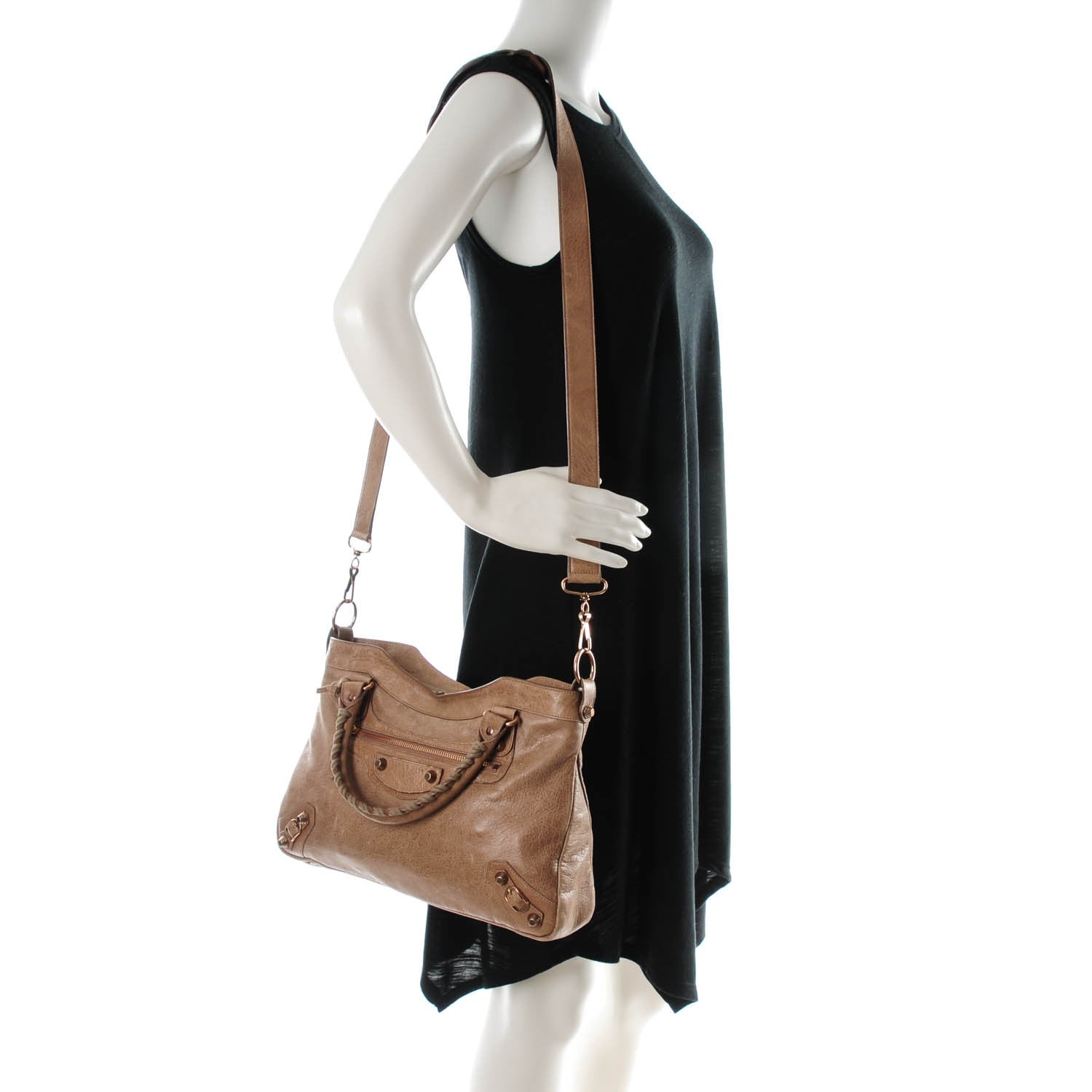 Balenciaga Agneau Giant 12 Rose Gold Hardware Town Seigle 2 of 8