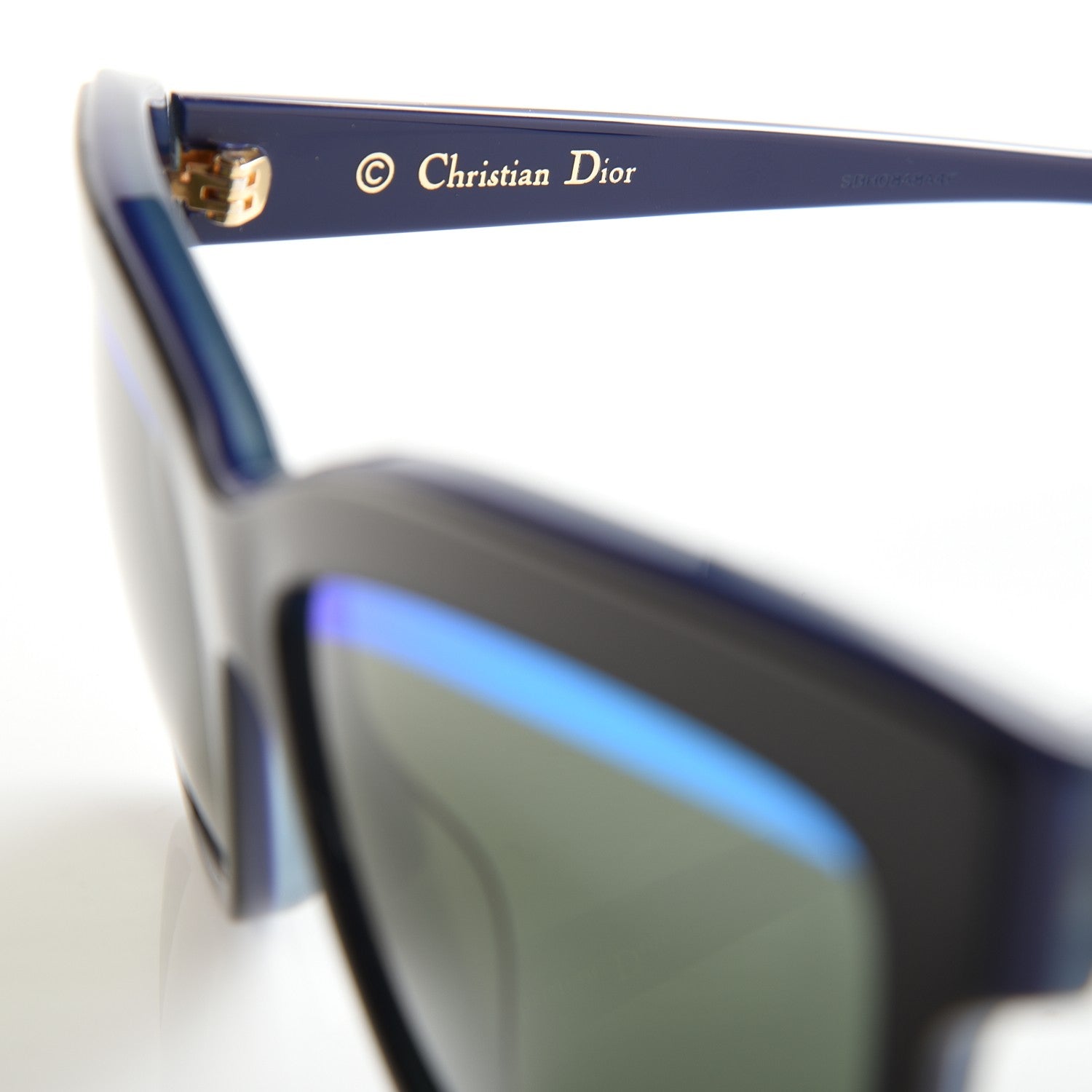 Christian Dior Graphic Sunglasses Black Blue 6 of 8