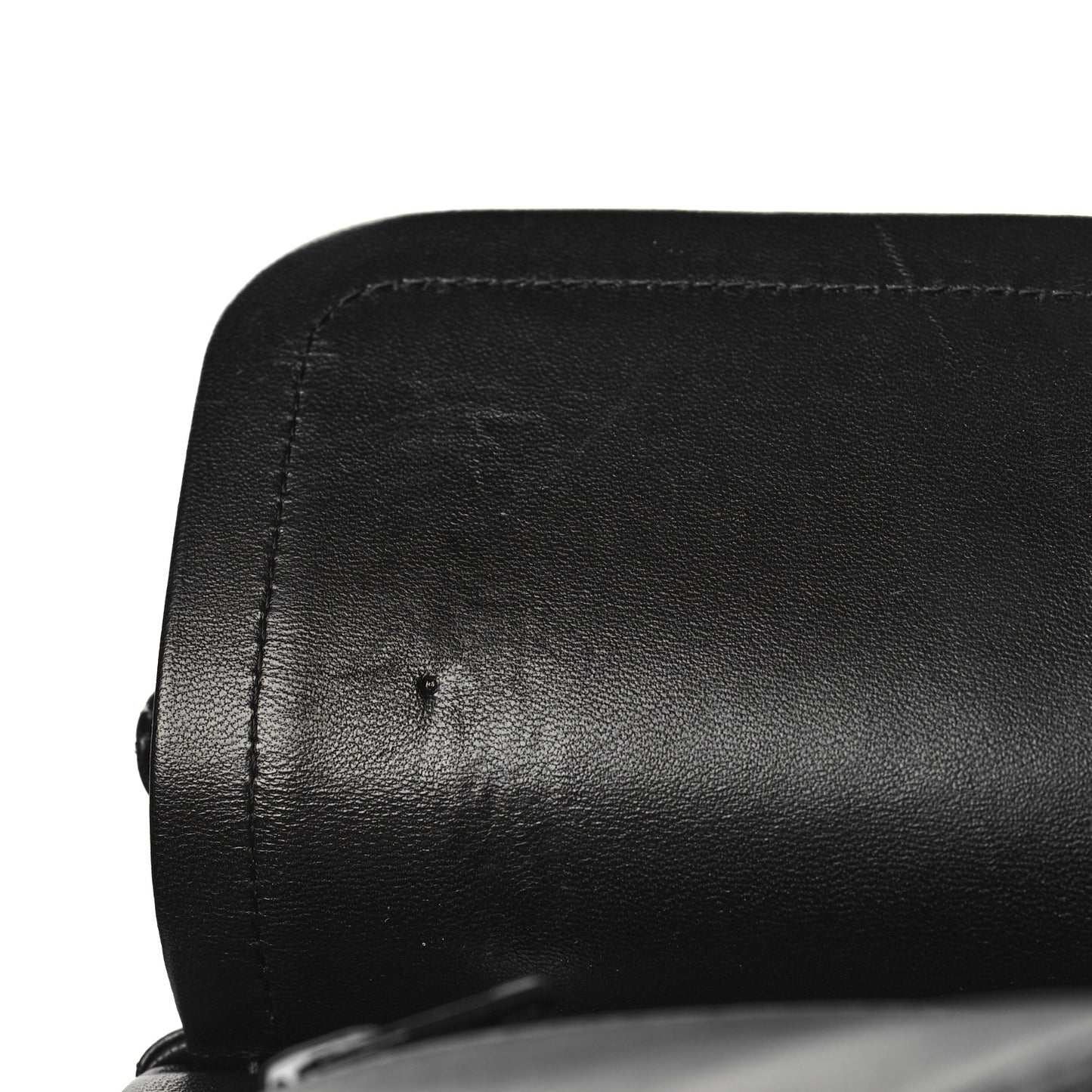 Lambskin Quilted Medium Double Flap So Black