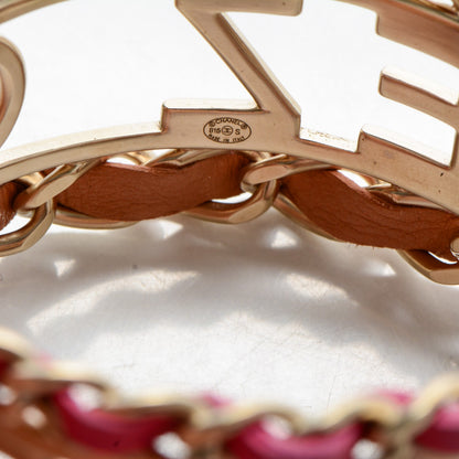 Chanel Lambskin Chain Bangle Pink Gold 4 of 4