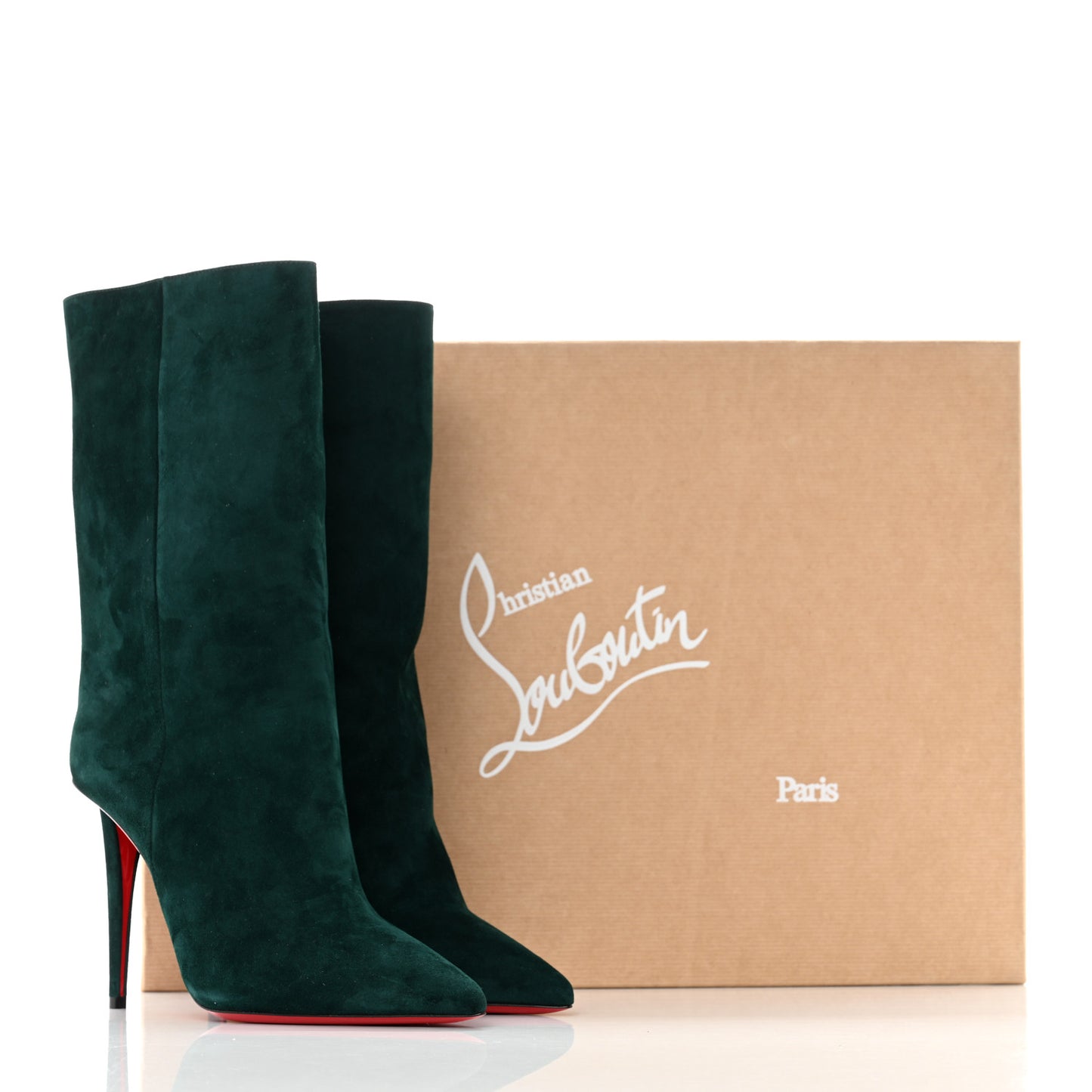 Veau Velours Astrilarge 100 Booties 39 Green