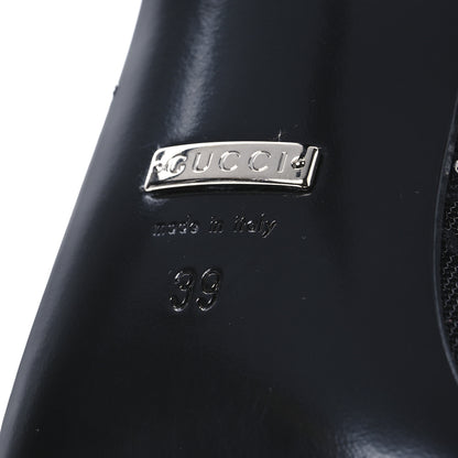 Gucci Tela Retino Kid Scamosciato Crystal GG Monogram Square Demi Boot 39 Black 8 of 11