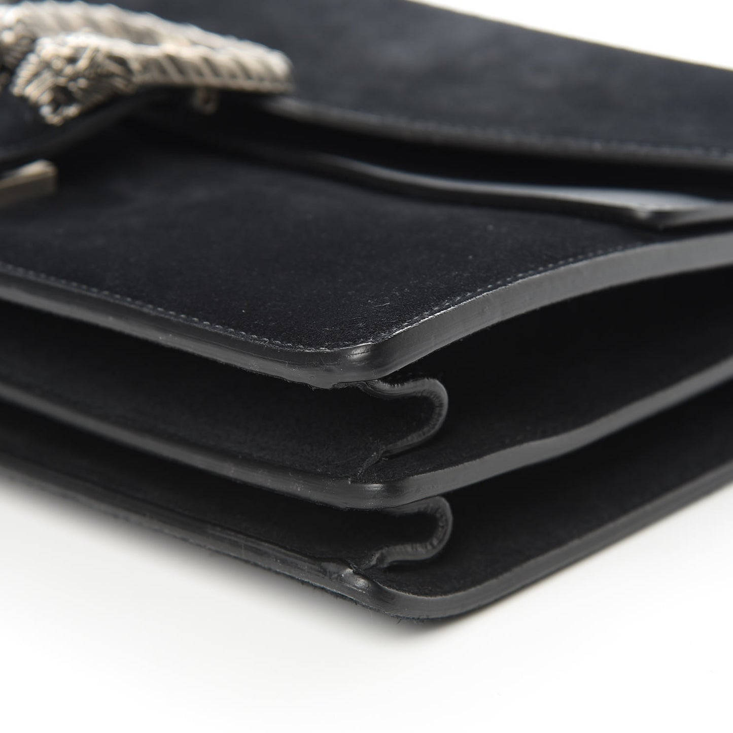 Suede Medium Dionysus Shoulder Bag Black
