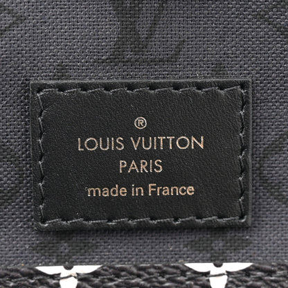Louis Vuitton Monogram Giant Crafty Neverfull MM Creme Rouge Black 8 of 11