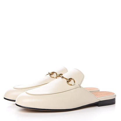 Gucci Malaga Kid Womens Princetown Slippers 38 Mystic White 4 of 10