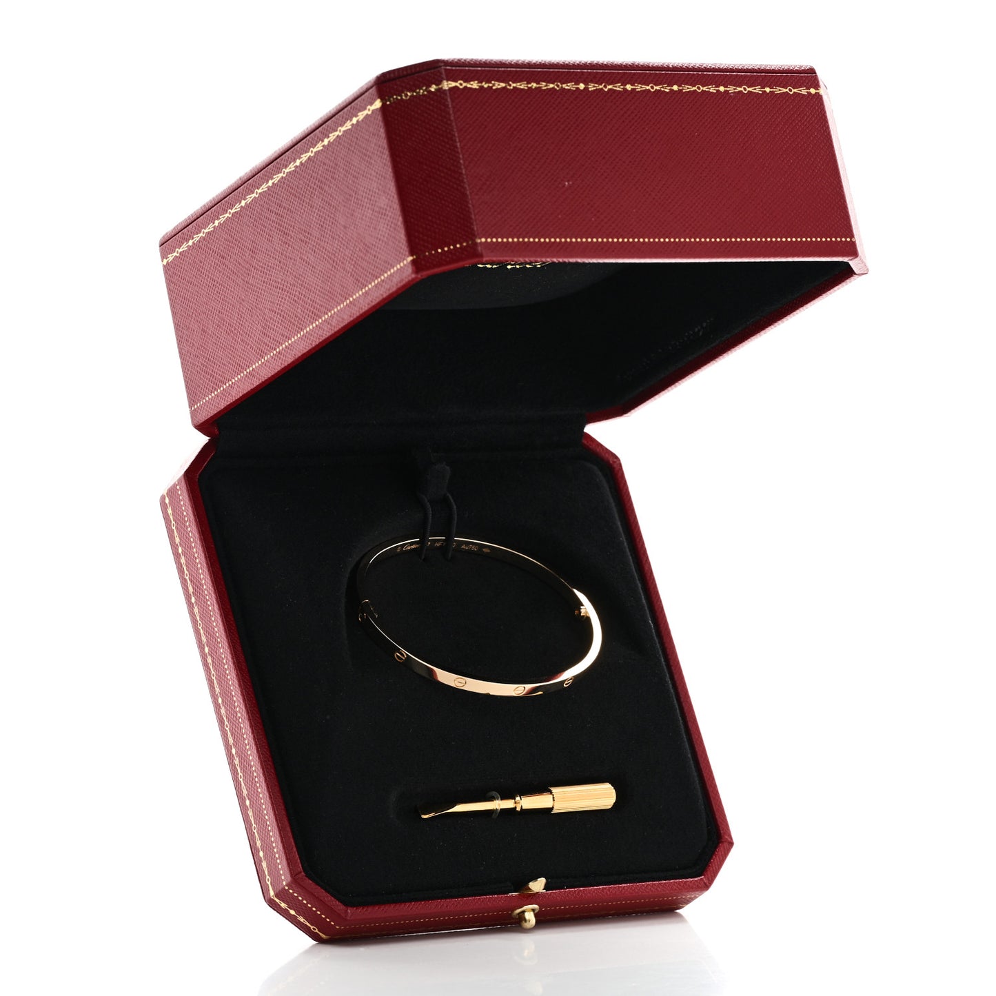 18K Yellow Gold Small LOVE Bracelet 17
