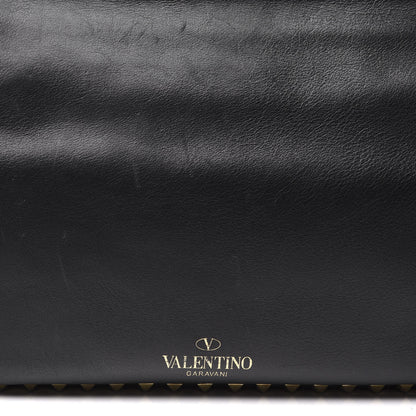 Valentino Garavani Vitello Medium Rockstud Tote Black 10 of 11