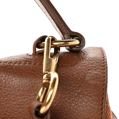 Saint Laurent Calfskin Canvas Medium Muse Two Brown 12 of 12