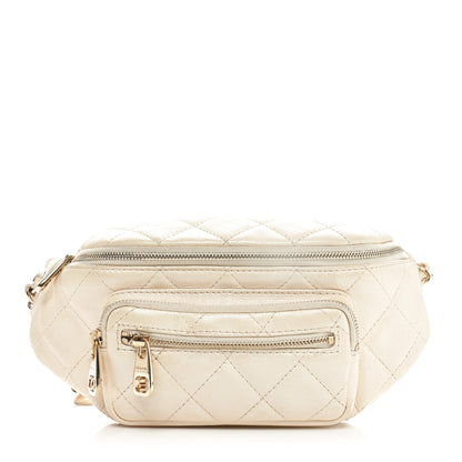 Chanel Calfskin Quilted All About Waist Belt Bag Light Beige 1 of 10