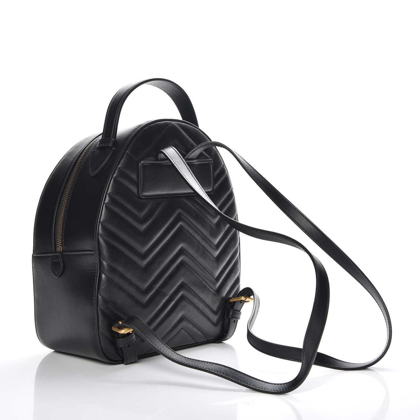 Calfskin Matelasse GG Marmont Backpack Black