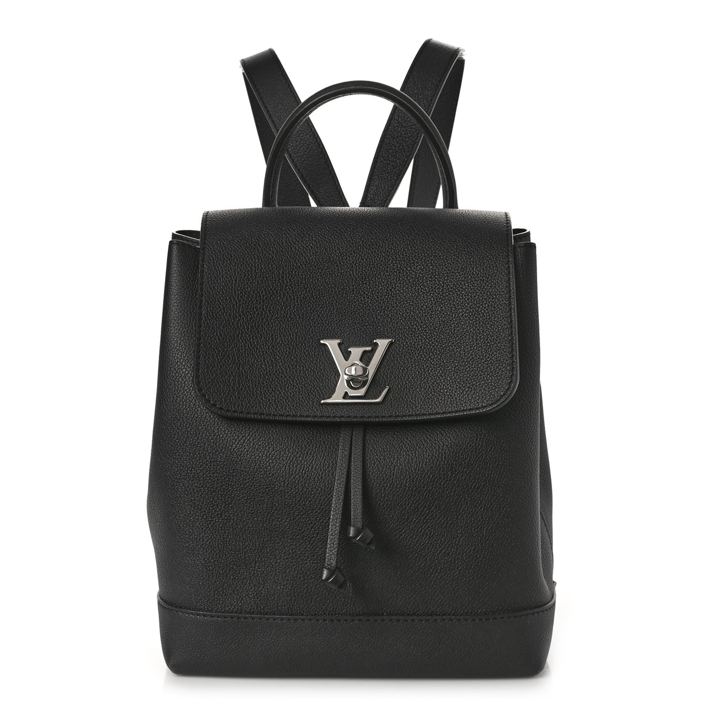 Calfskin Lockme Backpack Black