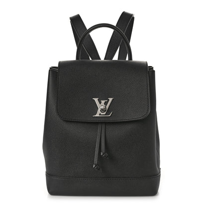 Louis Vuitton Calfskin Lockme Backpack Black 1 of 8