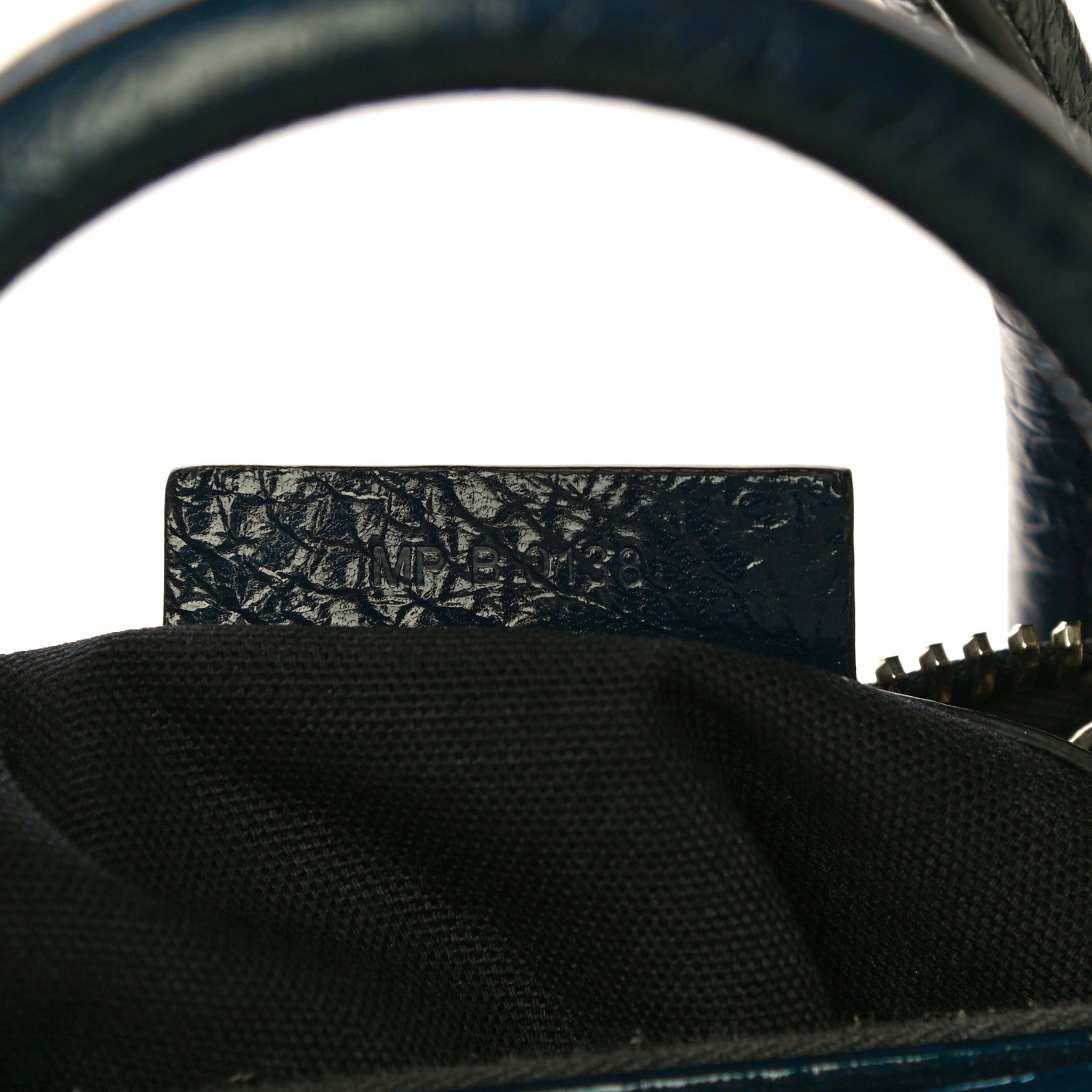 Givenchy Textured Patent Calfskin Small Antigona Storm Blue 6 of 17
