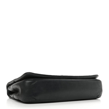 Chanel Lambskin Diamond Stitched CC Flap Shoulder Bag Black 3 of 11
