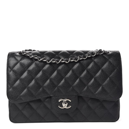 Chanel Caviar Quilted Jumbo Double Flap Black 1 of 11