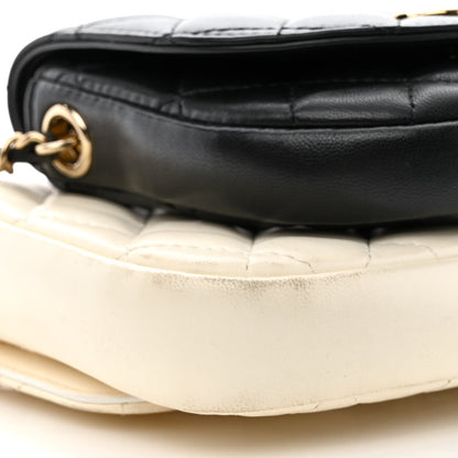 Chanel Lambskin Quilted Side Packs White Black 11 of 16