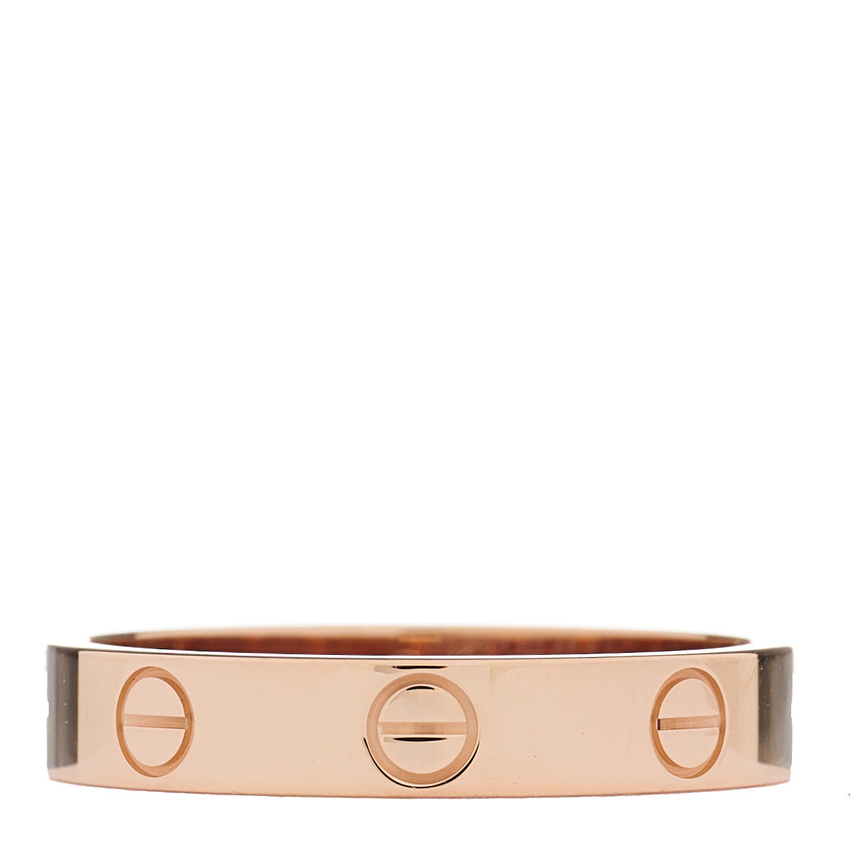 18K Pink Gold 3.5mm LOVE Wedding Band Ring 55 7.25