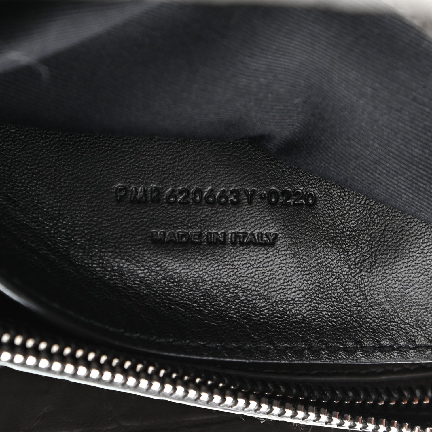 Saint Laurent Calfskin Crocodile Embossed Medium West Hollywood Monogram Fold-Over Grey 8 of 11