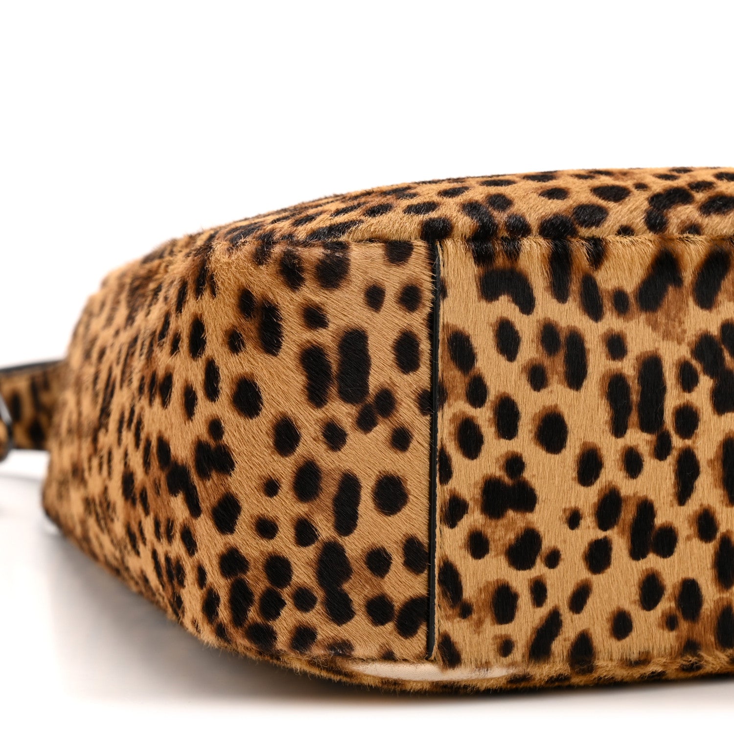 Saint Laurent Pony Hair Calfskin Leopard Print Small Le 5 A 7 Soft Hobo 10 of 12