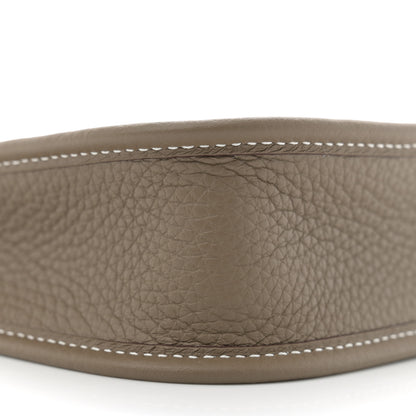 Hermes Taurillon Clemence Amazone Evelyne TPM Etoupe Bleu Indigo 9 of 11