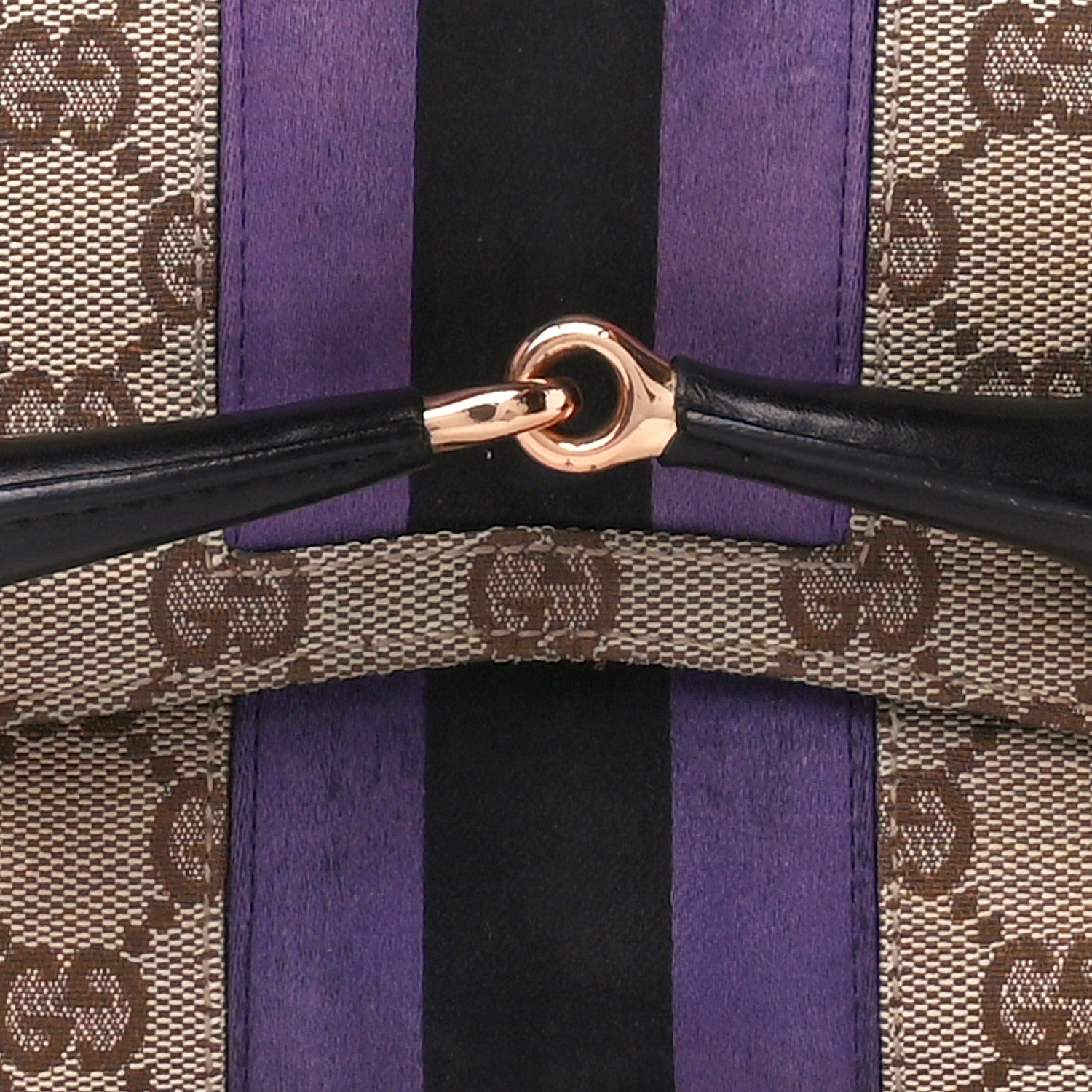 Gucci Tom Ford Monogram Horsebit Web Clutch Purple 1436891