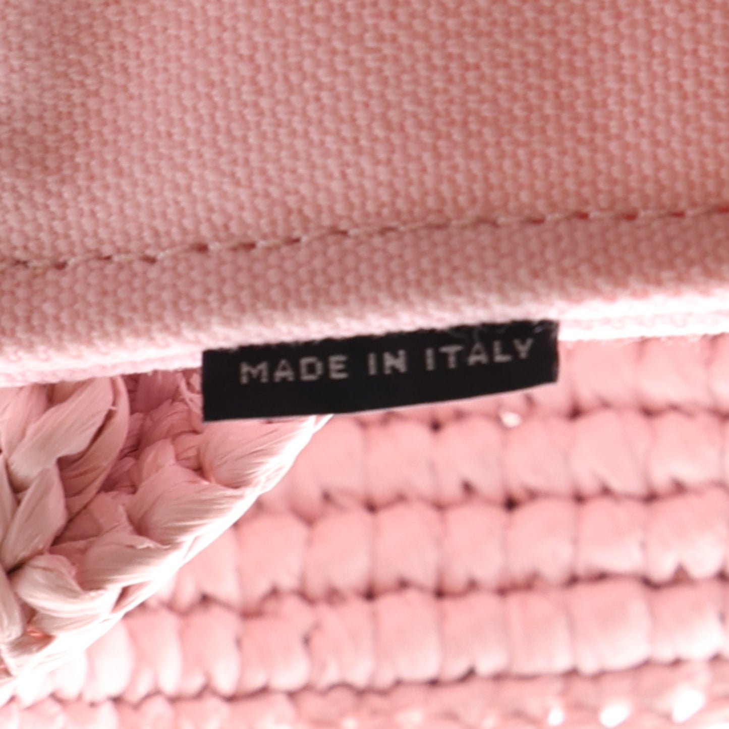 Fabric Crochet Knit Tote Alabaster Pink