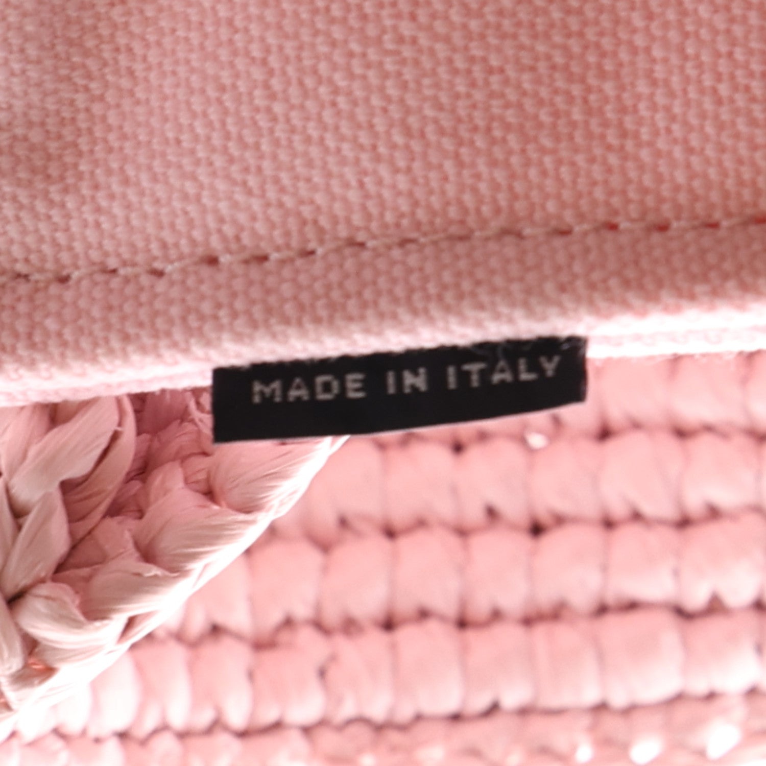 Miu Miu Fabric Crochet Knit Tote Alabaster Pink 7 of 10