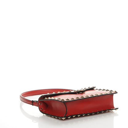 Valentino Garavani Calfskin Rockstud Mini Shoulder Bag Red 4 of 7