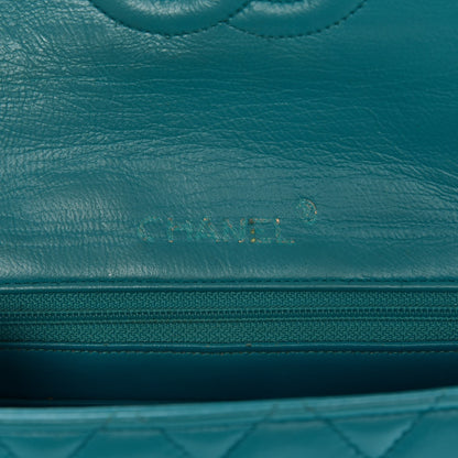 Chanel Lambskin Quilted Mini Square Flap Turquoise 6 of 8