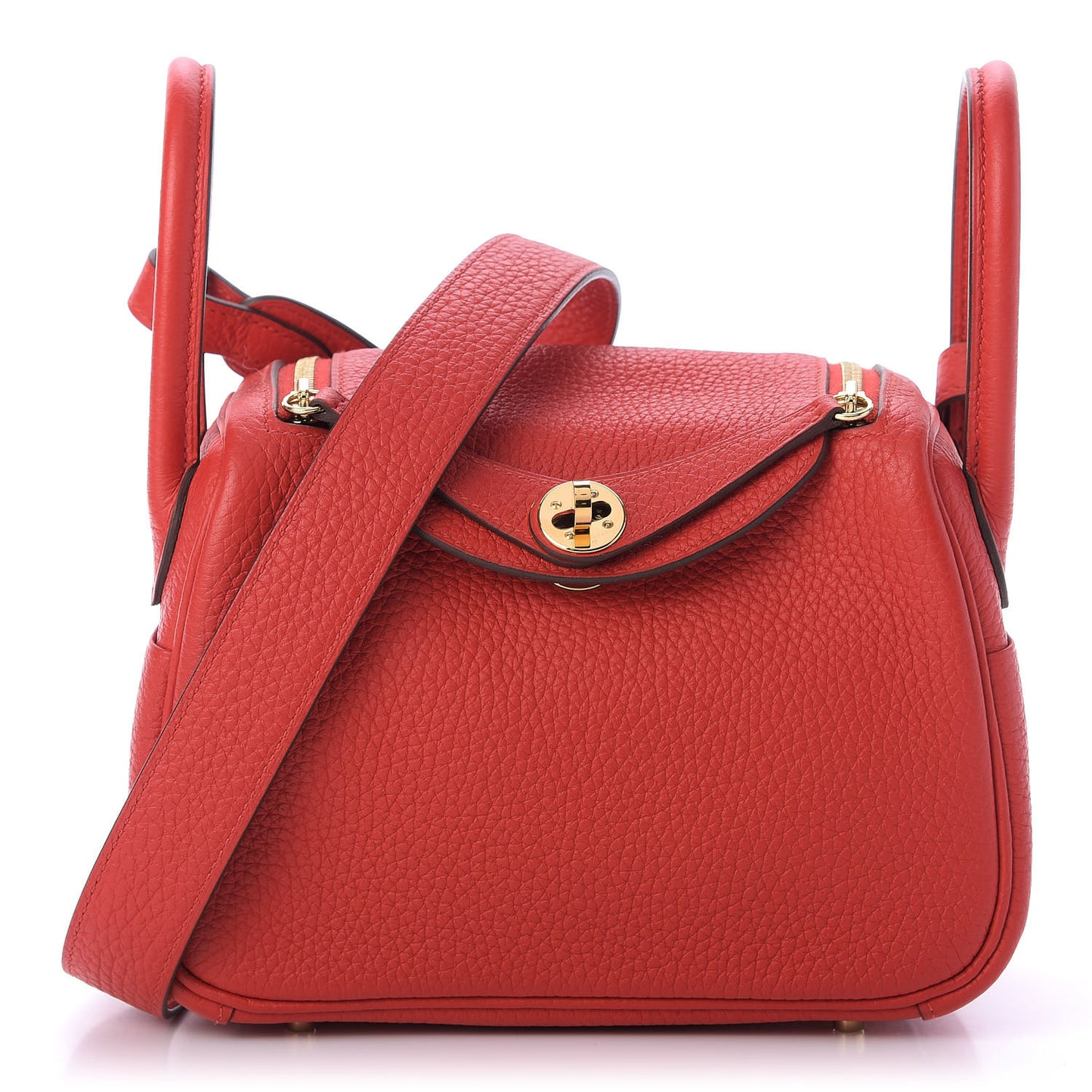 Taurillon Clemence Mini Lindy 20 Rouge De Coeur