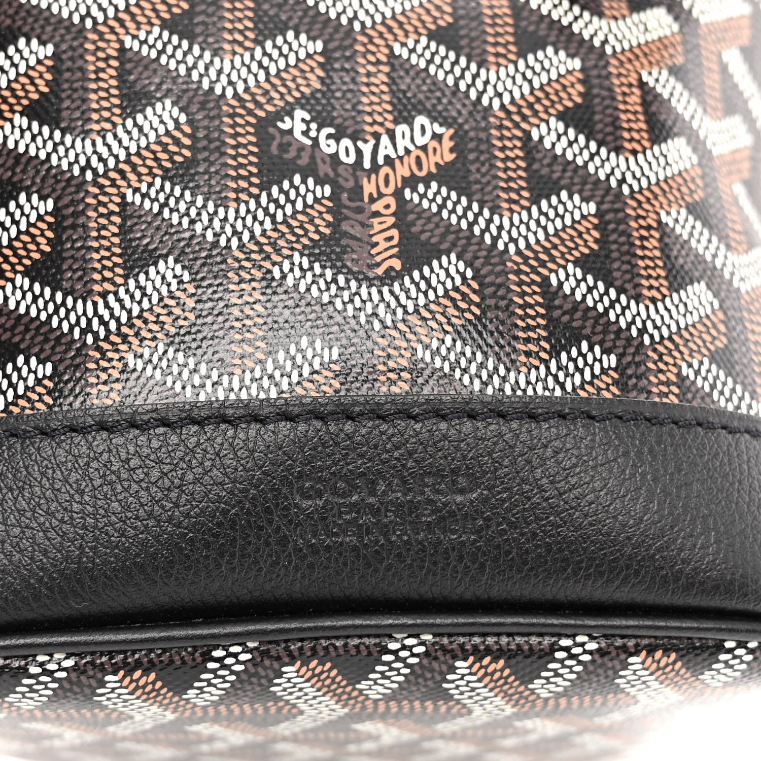 Goyard Goyardine Petit Flot Bucket Bag PM Black 6 of 9