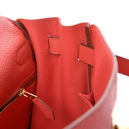 Hermes Taurillon Clemence Kelly Retourne 32 Rose Jaipur 10 of 36