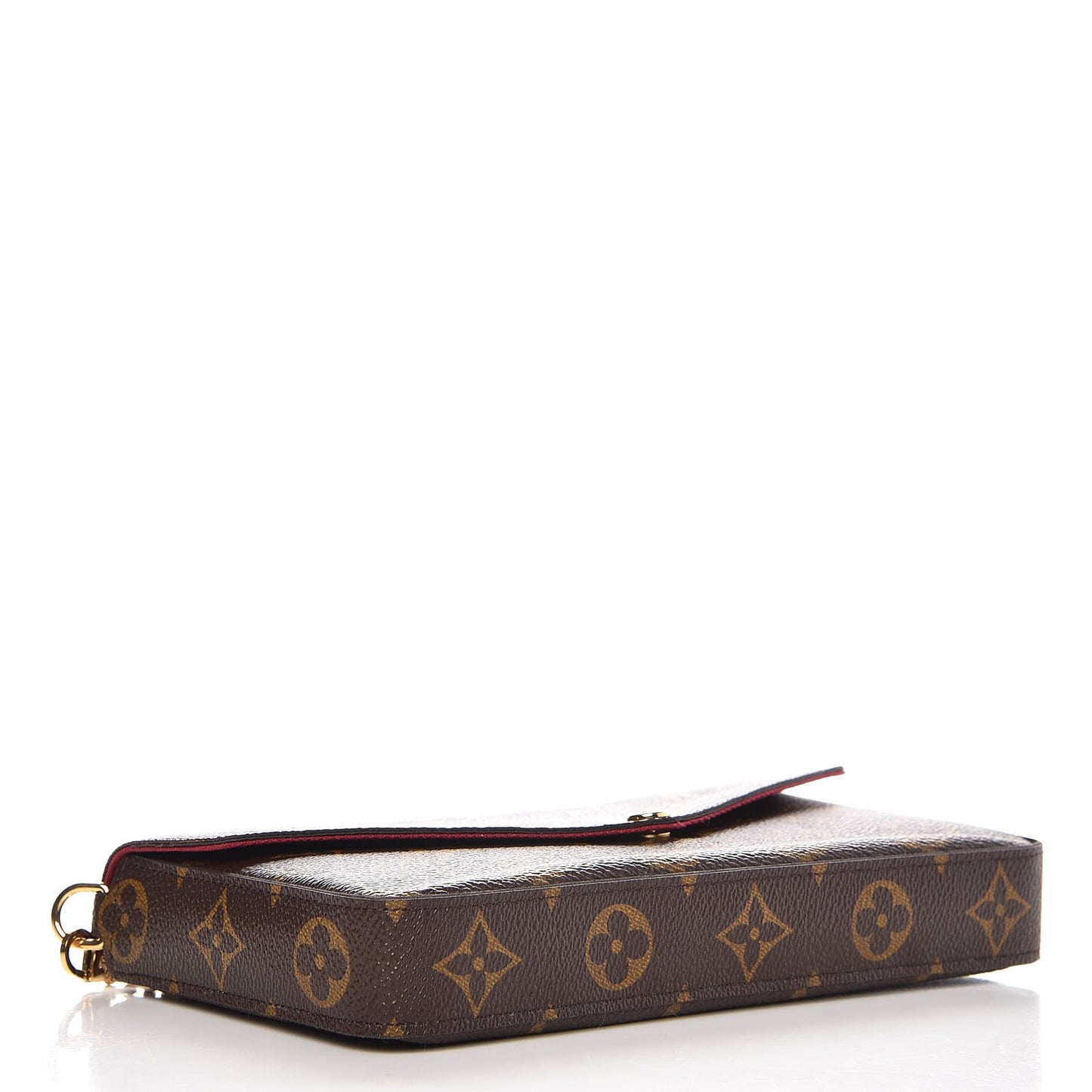 Monogram Pochette Felicie Chain Wallet Fuchsia