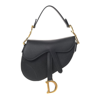 Christian Dior Calfskin Mini Saddle Bag Black 1 of 8