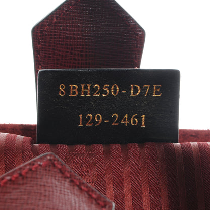 Fendi Vitello Elite Regular 2Jours Tote Rosso Scuro Ciliegia 7 of 11