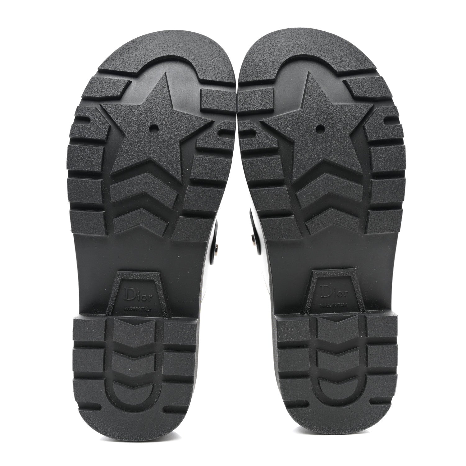 Christian Dior Calfskin Diorquake Buckled Lug Sole 15mm Clogs 37 Black 5 of 9