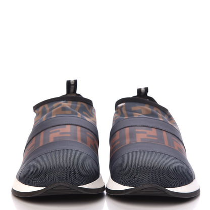 Fendi Technical Mesh Tulle Slip On Sneaker 40 Blue Tobacco 2 of 9