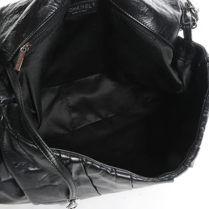 Chanel Glazed Calfskin Twisted Maxi Flap Black 5 of 7