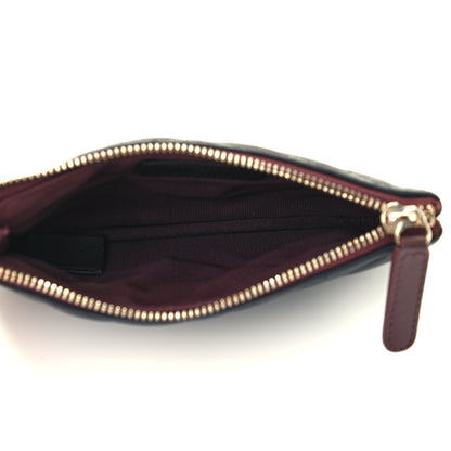 Chanel Caviar Chevron Quilted Small Cosmetic Case Black 5 of 9