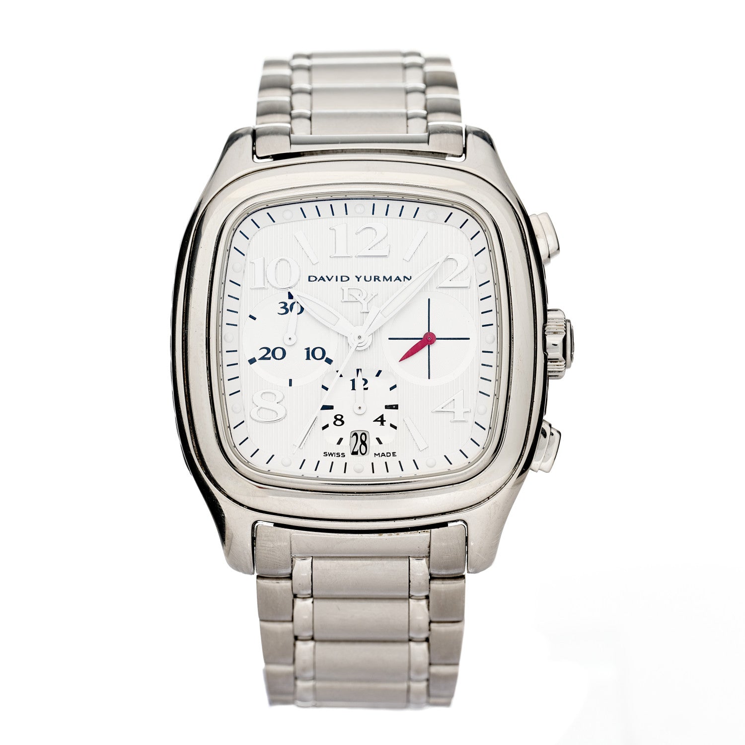 David Yurman Stainless Steel 41mm Thoroughbred Belmont Chronograph Automatic Watch 1 of 4