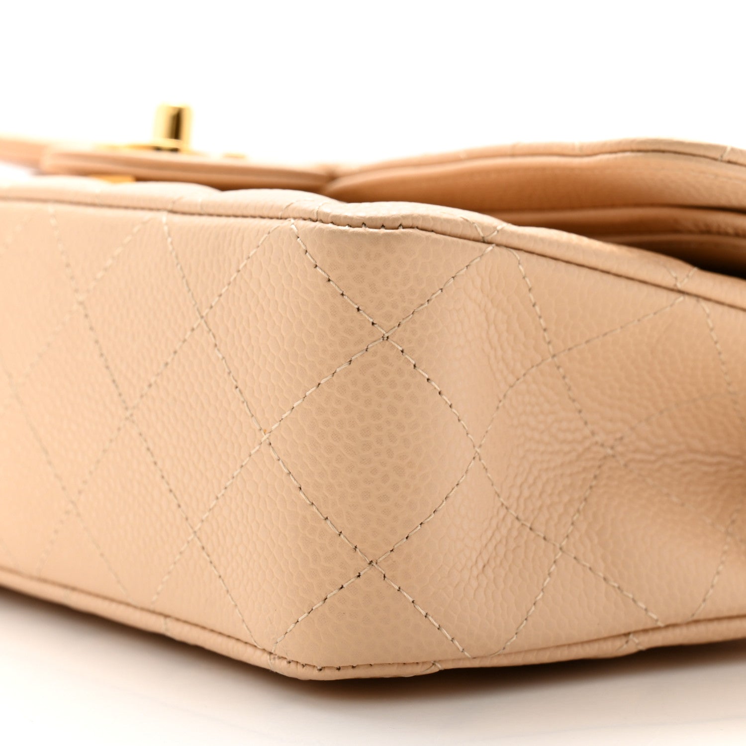 Chanel Caviar Quilted Medium Double Flap Beige 10 of 10