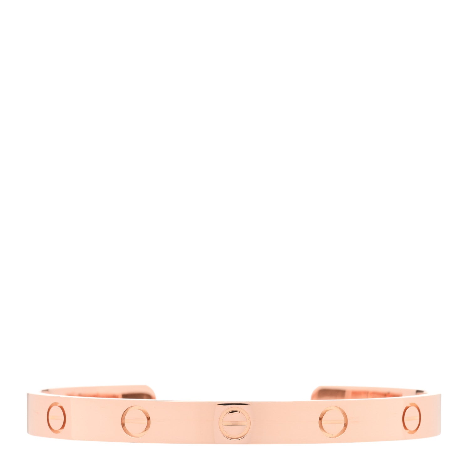 Cartier 18K Pink Gold LOVE Cuff Bracelet 17 1 of 3
